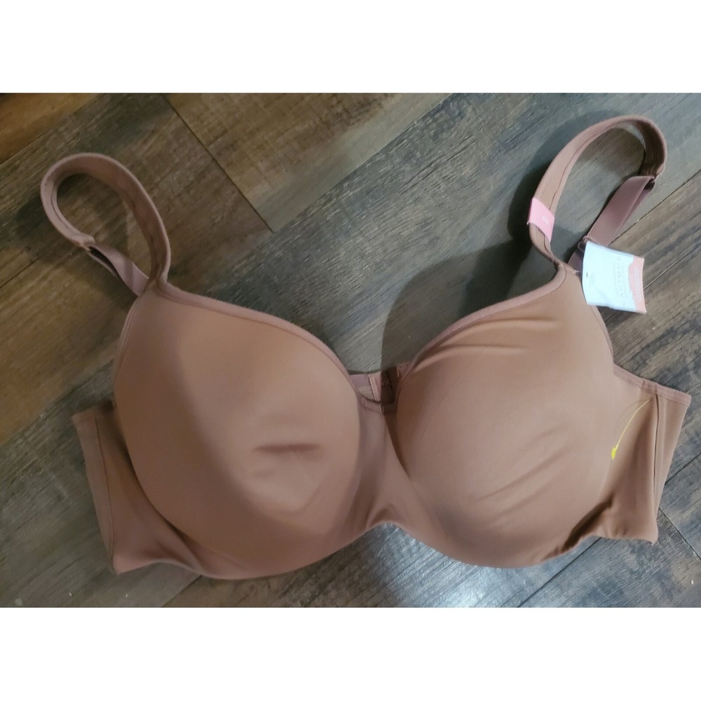 Cacique Bra Balconette Lightly Lined Nylon Brown New NWT 44C